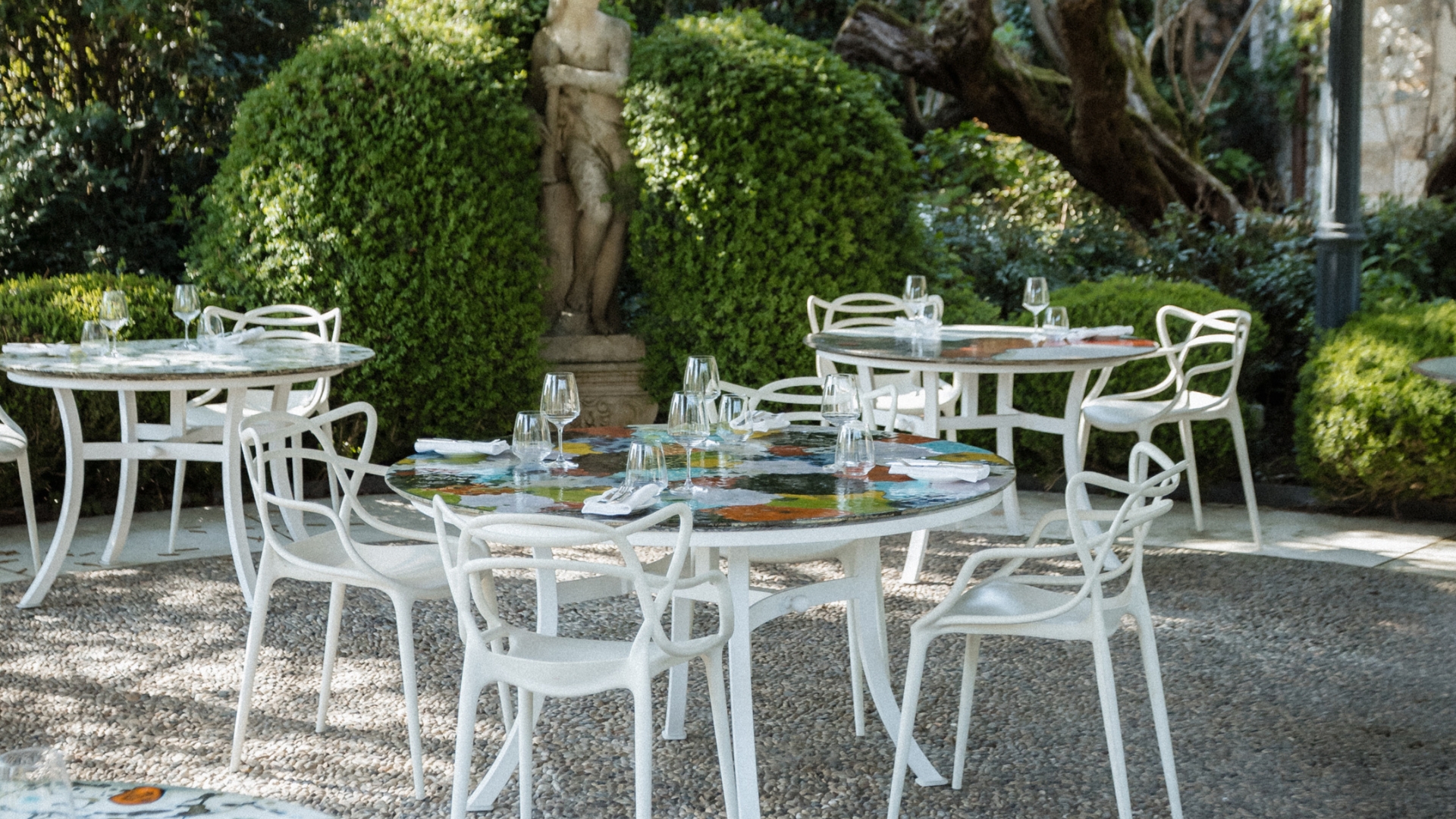Ristorante Saor nelle pagode del parco di Villa Amistà
