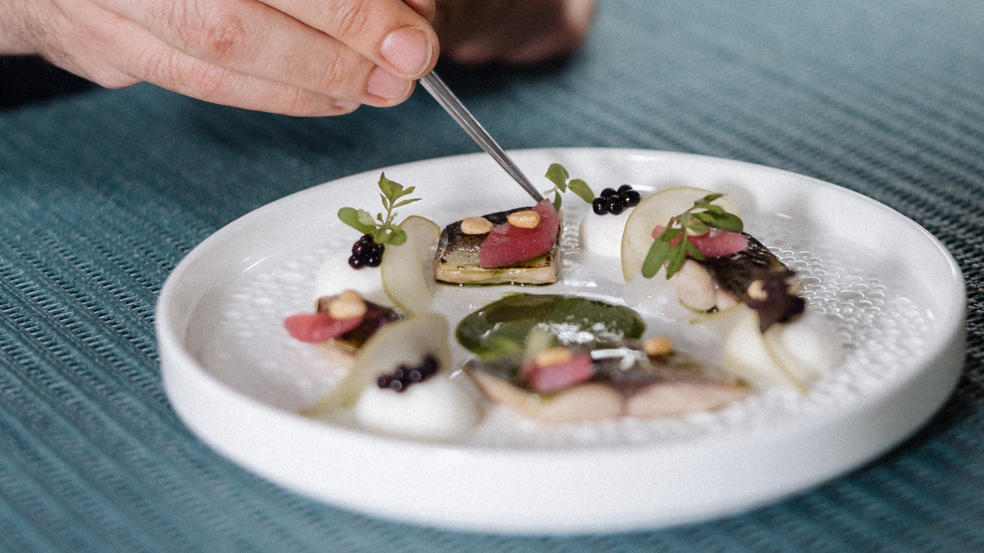 Impiattamento di antipasto di pesce - Ristorante Saor